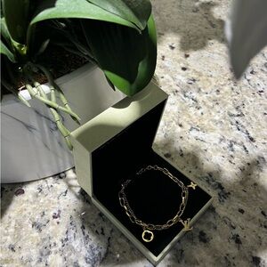 Louis Vuitton Gold Bracelet with Iconic Charms